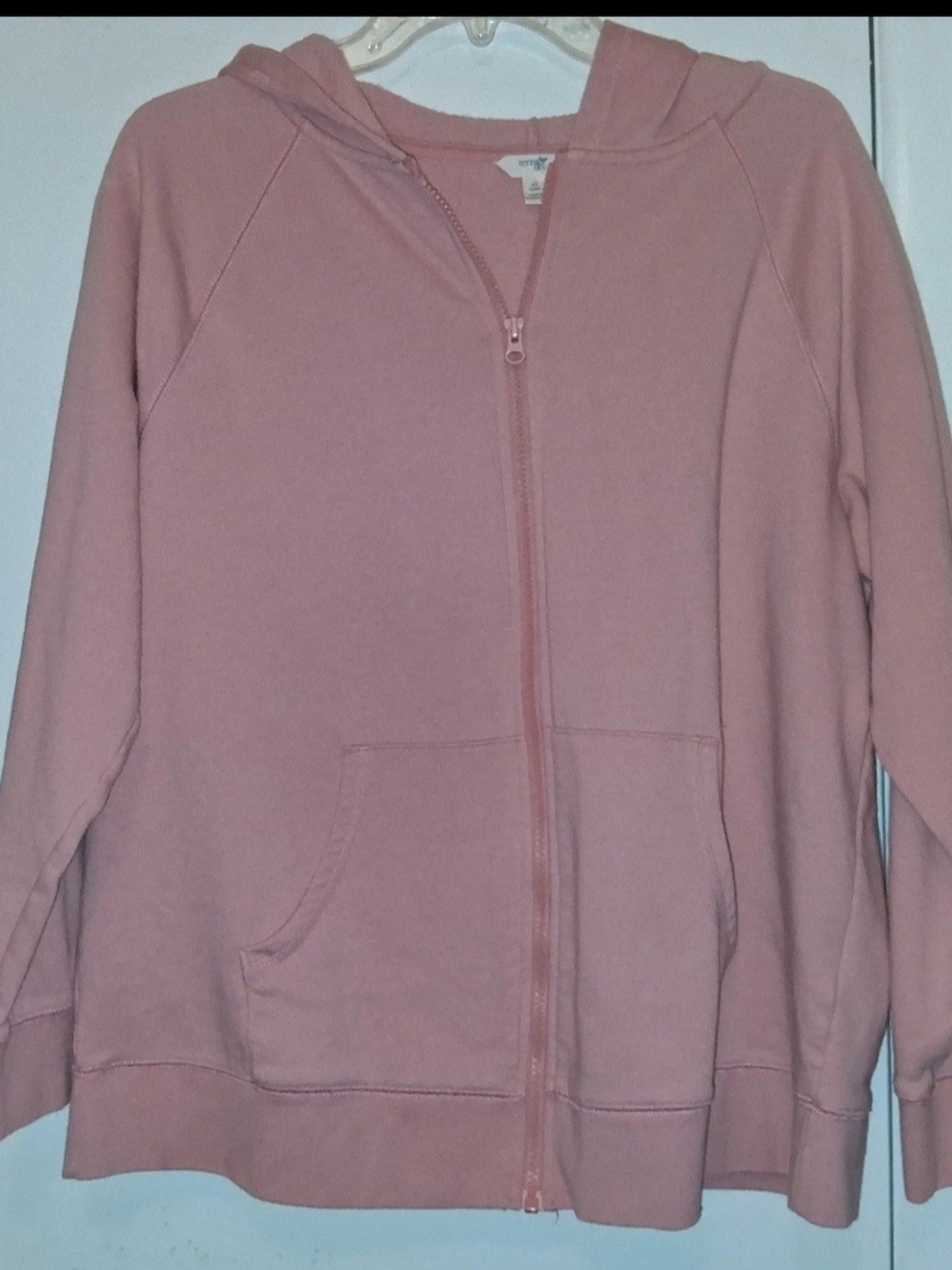 Terra & Sky Blush Pink Zip-Up Hoodie Jacket